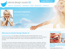 Tablet Screenshot of dentaldesignstudio32.com.au